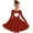 02-Red, variant on QIPOPIQ Girls Long Sleeve Stretchy Dress A line Twirly Skater School Party Dress Clearance