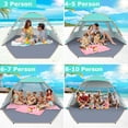 thumbnail image 6 of Gorich Beach Tent for 3/4/6/8 Person, UPF 50+ UV Protection, Portable Sun Shelter, Easy Setup Sun Shade Beach Canopy with Carry Bag, 6 of 8