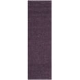 thumbnail image 3 of Arizona Shag Dark Grey Large Rectangle Rug-Color:Purple,Shape:Runner,Size:2'-3" X 8', 3 of 11