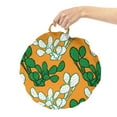 thumbnail image 2 of Succulent Round Floor Cushion with Handle, Cartoon Style Illustration of Cactus, Decorative Pillow for Living Room & Dorms, 18" Round, Marigold Jade Green, by Ambesonne, 2 of 4