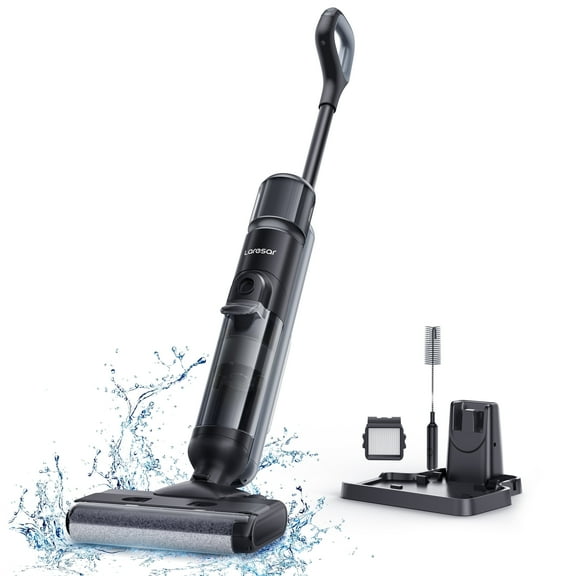 Laresar M3 Cordless Wet Dry Vacuum Mop, 55Min Multi-Surface Cordless Floor Washer 3 in 1 Self-Cleaning Vacuum Mop Hard Floor Cleaners