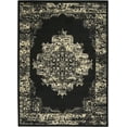 thumbnail image 3 of Nourison Grafix Traditional Persian Black 3'9" x 5'9" Area Rug, (4' x 6'), 3 of 8
