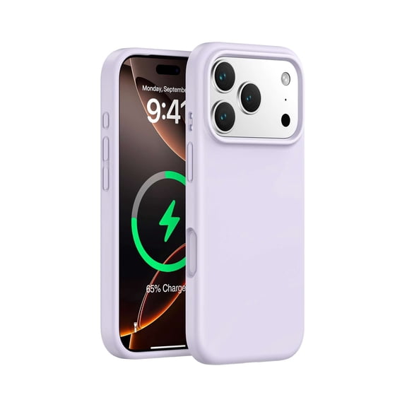 Silicone Case Compatible with iPhone 17 Pro Max 6.9 Inch 2025, Lightweight Phone Case, Wireless Charging Compat., Liquid Silicone Gel Rubber Cover, Anti-Scratch TPU Protective Bumper(Purple;)