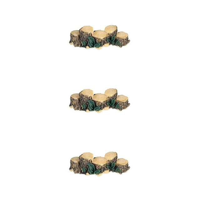 ZheElen Fairy Garden With Tree Stump Materials Handmade Crafts Fairy Garden Miniatures 3Set