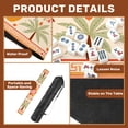 thumbnail image 6 of Mahjong Mat 31.5" x 31.5" Tropical Pineapple Palm Leaf Vibrant Floral Mandala Design Non-Slip Noise Reduction American Mahjong Tiles Table Cover for Dominoes Poker Card Board Games Gift, 6 of 8