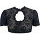 thumbnail image 5 of Dirndl Blouse Women Elegant HalfSleeve White Traditional Blouse Black M, 5 of 5