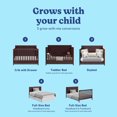 thumbnail image 4 of Graco Hadley 5-in-1 Convertible Baby Crib with Drawer, Espresso, 4 of 16