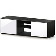 Sonorous TRD-150 Modern Wood TV Stand For Sizes up to 65" (Black/Black)