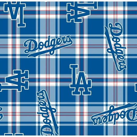 MLB Los Angeles Dodgers 58 100% Polyester Fleece Sports Logo Fabric By the Yard Blue MLB Los Angeles Dodgers 58 100% Polyester Fleece Sports Logo Fabric By the Yard Blue
