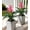 Pink, variant on Fake Flowers Plants for Outdoors, 2 Pcs 16.93" Bromeliad Artificial Flowers Uv Resistant Realistic Faux Flowers for Outdoor Planters Outside Porch Patio Yard Garden Indoor Decoration(White)