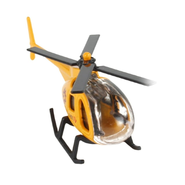 de aleación fundida a escala 1/64, colección de aviones, regalo de vacaciones para , regalo de cumpleaños, avión de juguete, modelo amarillo Hugo Avión fundido a presión