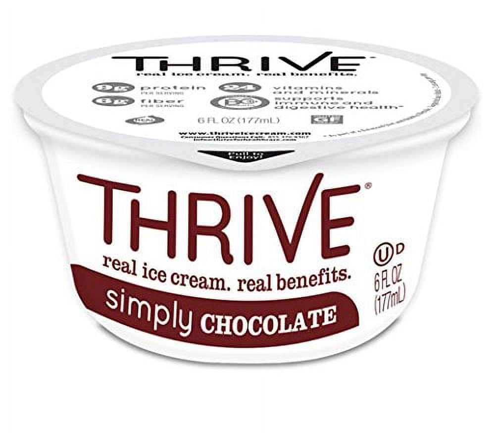 Thrive, Ice Cream, Creamy Vanilla, 6 oz Cups, Pack of 24 - Walmart.com