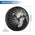 thumbnail image 3 of Indoor 12' Voice-Activated Luminous Decoration Wall Clock With LED Night Light Sun's Rays Extending, 3 of 8