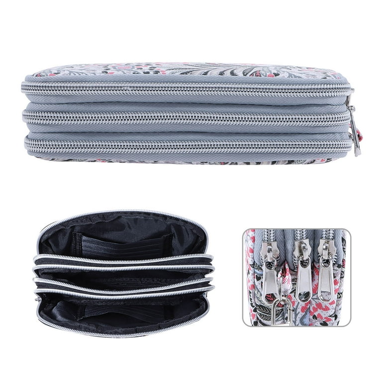 HAWEE Phone Wristlet Purse, Triple Zippered Water-Resistant photo 6