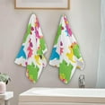 thumbnail image 4 of SKYSONIC 2 Pack Valentine's Day Love Dinosaurs Hand Towels, Cute Kitchen Towel Ultra Soft and Absorbent,Decorative Fingertip Face Towel for Bathroom Hotel, 28.3"x14.4", 4 of 6