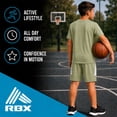 thumbnail image 6 of RBX Boys Athletic Outfit Short Set Performance Shirt and Basketball Shorts for Boys 2 Piece, 6 of 7