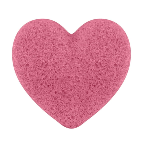 Kokovifyves Beauty Tools Face Konjac Heart-shaped Face Wash Wash Face Scrub Sponge Clean Face Make-up Removal Thicken Large Sponge
