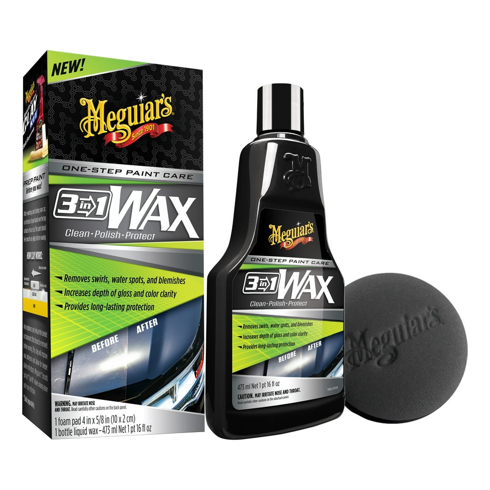 Meguiar's 3in1 Wax, G191016, 16 Oz