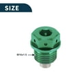 thumbnail image 6 of Unique Bargains M16x1.5 4MM Magnetic Oil Drain Plug Titanium Alloy Sump Drain Nut Bolt With 1 Copper Washer Green 1 Pc, 6 of 7