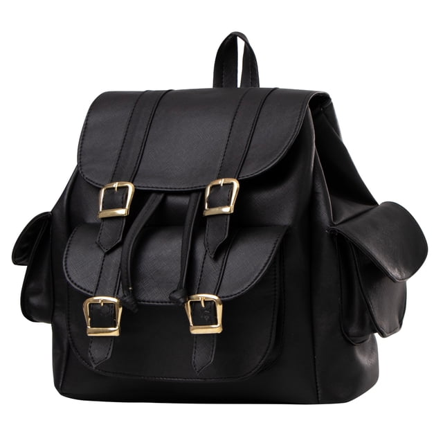 Mochila De Mujer Fana Nubia Color Negro Reforzada