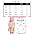 thumbnail image 5 of XinLfly Toddler Girl Knit Dress Casual Long Sleeves Solid Color Lace Back Button Sweater Dress Baby Fall Winter Outfits,Khaki,10, 5 of 6