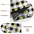 thumbnail image 6 of Cute Lemon Floral 2'x6' Runner Rugs for Hallway Kitchen Bedside Non Slip Washable, Farmhouse Black White Buffalo Plaid Entryway Rug Runners with Rubber Backing, Long Carpet Runner for Laundry Room, 6 of 8