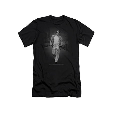 - James Dean Icon Movie Actor Out For A Walk Adult T-Shirt Tee
