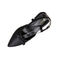 thumbnail image 2 of Samdudou Slip On Loafers for Women Closed Toe Pointed Front Slingback Flats Minimalist Design Delicate Small Bowknot Accent Smooth Faux Leather Classic Office Everyday Shoes, 2 of 9