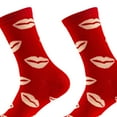 thumbnail image 5 of Baseball Socks Men Women's Valentines Crew Socks Mid-Length Cute Printed Tube Socks Ski Socks Red One Size, 5 of 5