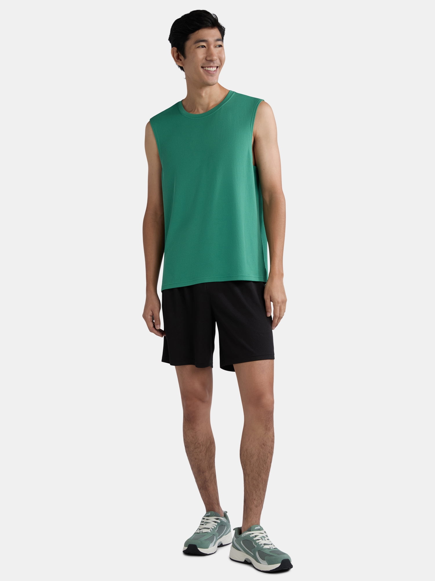 Athletic Works Men’s Sleeveless Mesh Muscle Tee, Sizes XS-5XL