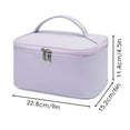 thumbnail image 2 of Makeup Bag Cosmetic Bag Organizer 2PACK Small Makeup Pouch for Purse for Women Girls Gift (Purple + Leopard), 2 of 10