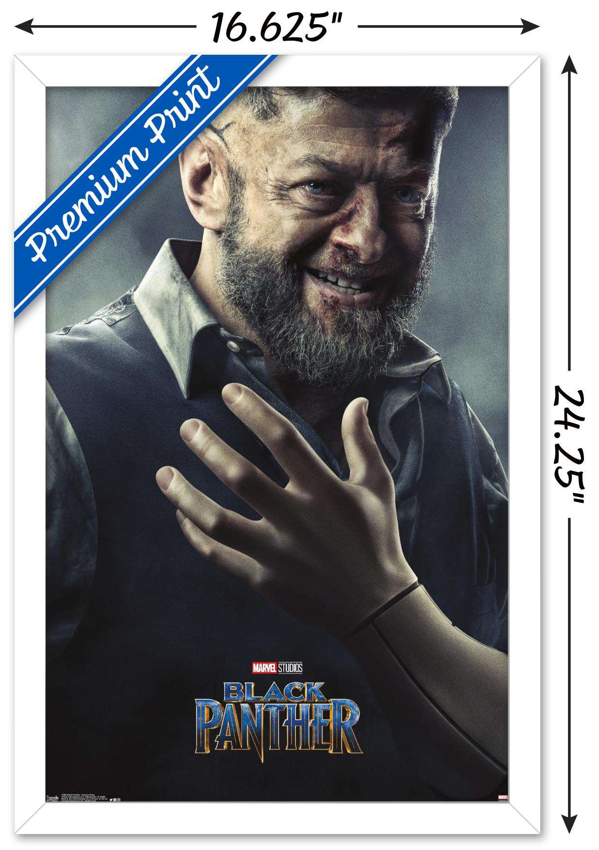 Marvel Cinematic Universe - Black Panther - Ulysses Klaue One Sheet Wall Poster, 14.725" x 22.375", Framed