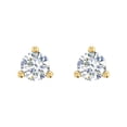 thumbnail image 3 of 1/2 Carat 3-Prong Diamond Stud Earrings in 14K Yellow Gold (I1-I2 Clarity), 3 of 4