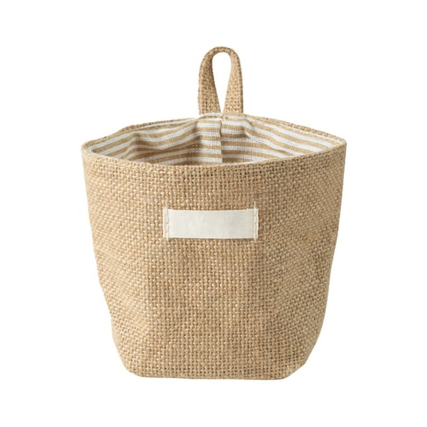 Bolsa de almacenamiento colgante Cesta colgante decorativa de pared Organizador Bolsas plegables para puerta de pared Armario