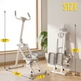thumbnail image 2 of Leumius Stair Stepper for Home Gym Exercise,Vertical Climber Exercise Equipment with LCD Display,Compact Folding Stair Climber with Extended Step Range,Ancient White, 2 of 7
