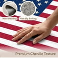 thumbnail image 6 of ODIKA 8'x10' Washable Area Rug Non-Shedding, Easy Care, Striped Motif Border Independence Welcome July Patriotic Door Playful Expressive for King Size Bedroom Under Bed, Master Suite, 6 of 7