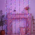 thumbnail image 3 of Luces de lluvia de meteoritos 2/3/6 en 1 para exteriores, cadena de luces con forma de carámbanos, petardos navideños, cascada, carámbanos, 3 of 5