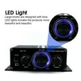 thumbnail image 4 of SUGARMOM 2 Channel Car Stereo Amplifier - 400W Dual Channel High Power Audio Sound Auto Small Speaker Amp with LED Light and Remote Control  Support SD/USB/MP3/FM/Radio, 4 of 11