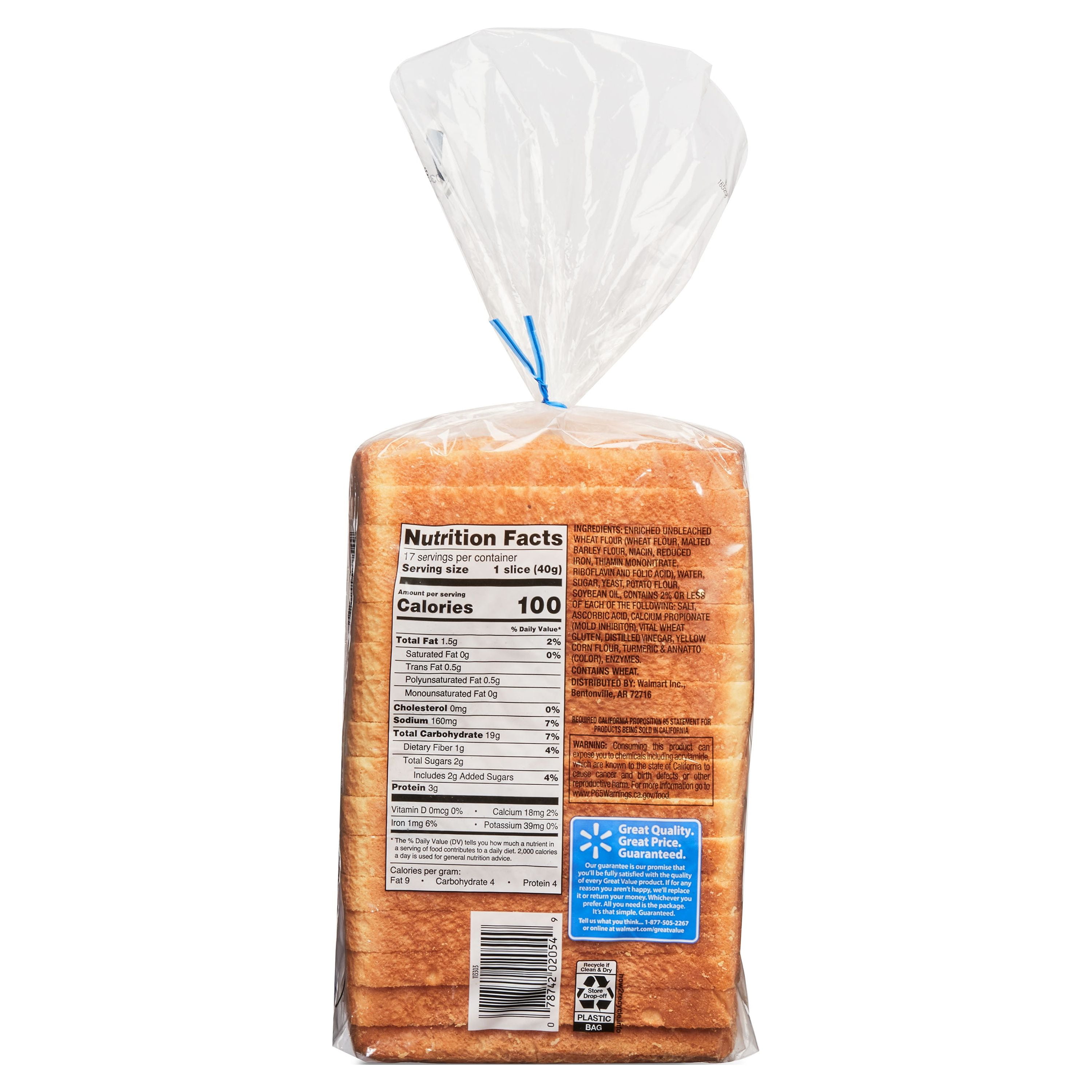 Great Value Country Potato Bread Loaf, 24 oz