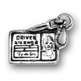 thumbnail image 1 of Sterling Silver 24" Unisex 1.5mm Box Chain 3D Drivers License Pendant Necklace With Car Keys, 1 of 2