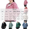 thumbnail image 3 of Puntoco Women's Lightweight Hooded Windbreaker Jacket, Long Sleeve Zip-Up Casual Outerwear, Breathable Solid Color Coat with Pockets Sky Blue-H XL, 3 of 7