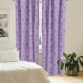 thumbnail image 3 of Ambesonne Floral 4-Panel Curtains, Doodle Flower Meadow Art, 56"x95", Mauve and Pastel Pink, 3 of 4