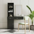 thumbnail image 3 of New Hair Styling Station with Drawers, Tool Holders & Storage Cabinet – Modern Vanity Desk for Salon or Home Use, 3 of 8