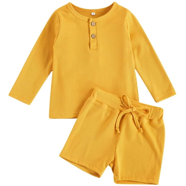 Toddler Baby Boy Two Piece Long Sleeve Swimsuit Trunk and Rashguard