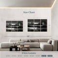 thumbnail image 4 of Elephant Stock Oxbow Bend Bw Wall Art - Horizontal Multi Panel Canvas - Living Room Wall Decor - Nature Multi Panel - Black And White Decor - 74" x 48", 4 of 8