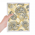 thumbnail image 1 of Carnet d'Art Coloré Khaki en Tissu Imprimé Journal Rechargeable Papeterie, 1 of 3