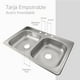 thumbnail image 5 of Kit Fregadero Tarja Tina Doble Empotrable Acero 83x56 Cocina SOLVEX PRO-KIT, 5 of 9