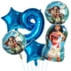 thumbnail image 3 of Globos de princesa Moana, decoración para fiesta de cumpleaños, juego de globos con números de 32 pulgadas, suministros para fiesta de cumpleaños con globos de aluminio de Maui para baby shower de Moa, 3 of 5