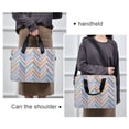 thumbnail image 6 of FORMRS 16" Laptop Bag Carrying Sleeve Case with Handle Travel Shoulder Briefcase, Purple Geometric, 6 of 8