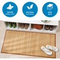 thumbnail image 2 of iDesign Formbu Bamboo Mat Rug Runner for Bathroom, Kitchen, Entryway, Hallway, Office, Mudroom, 34" x 21", Natural Wood, 2 of 6